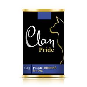 Клан/Clan Pride конс. корм для собак рубец говяжий 340гр*12 для собак