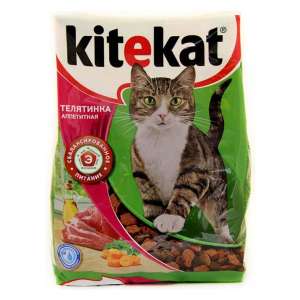 Китекет/Kitekat 350гр корм для кошек Телятина аппетит*16