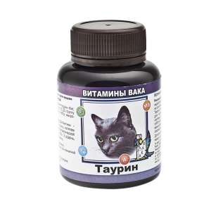 Вака витамины для кошек с Таурином 80таб