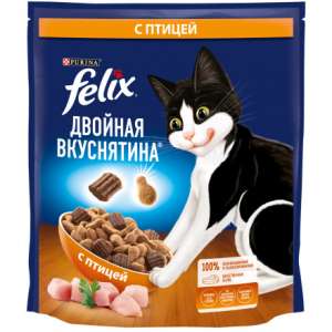 Феликс/Felix Doubli Delicious 600гр корм для кошек Курица для кошек