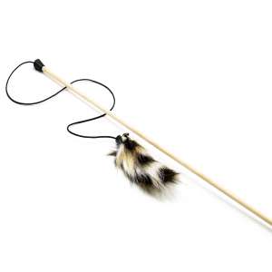 Игрушка для кошек дразнилка Лапка рыси на веревке PETTO