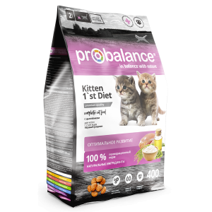 Пробаланс/Probalance Diet корм для котят Цыпленок 400гр для кошек