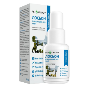 Лосьон для ушей очищающий для собак и кошек Сибирь,Петбиолоджи 30мл
