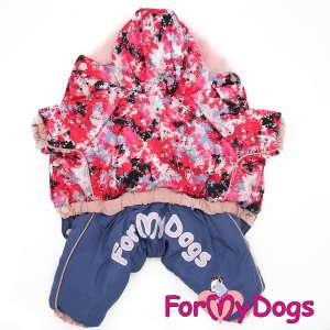 Комбинезон утепленный для собак р16 спинка 33см для девочек розовый Formydogs для собак