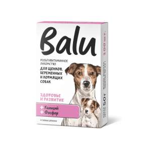 Балу/Balu лакомство мультивит. для собак и щенков Здоровье и Развитие с кальцием и фосфором 100*5