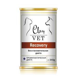 Клан/Clan Vet Recovery конс. корм для собак и кошек восстановительная диета 340гр*12 для собак