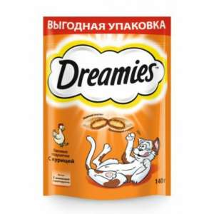 Дримс/Dreamies 140гр лакомство для кошек с курицей*12