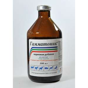 Гамматоник 100 мл пероральный (комплексный витаминно-аминокислотный препарат) для собак