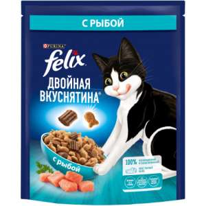 Феликс/Felix Doubli Delicious 200гр корм для кошек Рыба