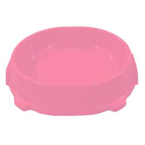 Миска пластиковая на резинке розовый 0,22л Фаворит