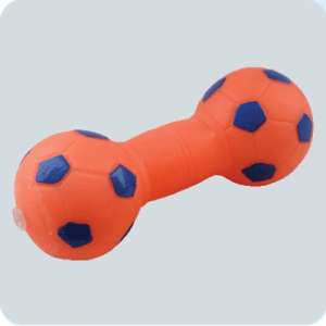 Игрушка для собак гантель футбольная малая 140мм Зооник для собак