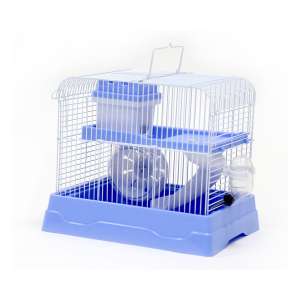 Клетка для грызунов прямоугольная укомплектованная 30*23*25,7см голубая Уют для грызунов