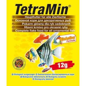 TetraMin для всех видов рыб хлопья 12гр для рыб