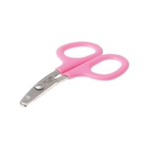Когтерез-ножницы мылый прямой для кошек, розовый DeLight*24 для кошек