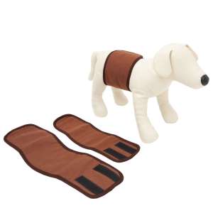 Пояс для кобелей многоразовый впитывающий Comfort XL (44-49*15см) (коричневый) OSSO для собак