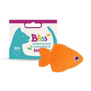 Игрушка для кошек фетровая Рыбка с кошачей мятой Bliss