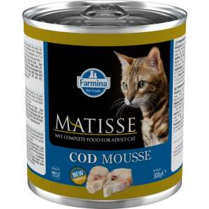 Фармина/Farmina конс. Matiess Mousse Codfish корм для кошек мусс с Треской 300г