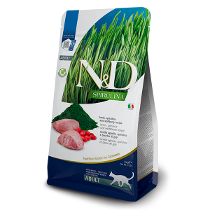 Фармина/Farmina N&D Spirulina корм для кошек Ягненок/Спирулина/Ягоды годжи 1,5кг