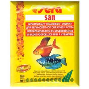 Sera San Nature корм для рыб для яркости окраски хлопья 10гр