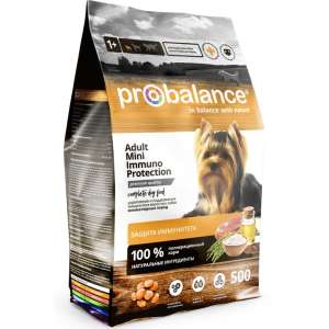 Пробаланс/Probalance Immuno корм для собак мелких пород 500гр