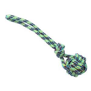 Игрушка для собак Грейфер веревка с плетенным мячом и ручкой 40см Уют