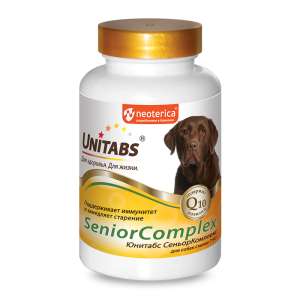 Юнитабс для собак Сеньор Комплекс Q10 старше 7+ . 100таб (д/замедления старения)*8