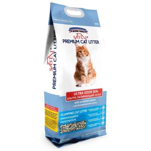 Наполнитель бентонитовый комкующийся А-Соли/A-Soli Ultra Odor Seal с Актив.углем 5л/4кг*4 для кошек