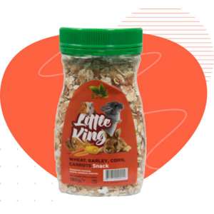 Литтл Кинг/Little King лакомство для грызунов плющеная пшеница 180гр*6 для грызунов