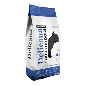 Деликана/Delicana корм для собак средних пород Лосось с рисом 2кг*6 для собак