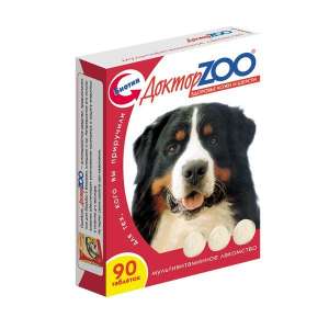 Доктор Зоо для собак Биотин/Таурин/Здоровье кожи и шерсти 90 таб. *6 для собак