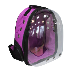 Переноска рюкзак для животных с панорамным видом 24*30*40см фиолетовый Уют