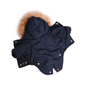 Комбинезон утепленный Winter парка рXL спинка 40см с капюшоном синий LION для собак