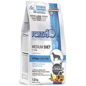 Форца10/Forza10 Diet корм для собак средних пород гипоаллергенный Рыба 1,5кг 