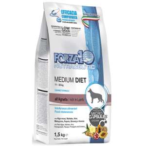 Форца10/Forza10 Diet корм для собак средних пород гипоаллергенный Ягненок 1,5кг  для собак