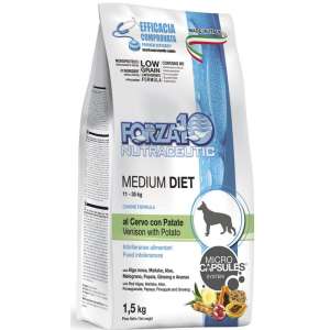 Форца10/Forza10 Diet корм для собак средних пород гипоаллергенный Оленина/картофель 1,5кг 