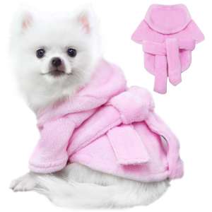 Халат для собак и кошек pL розовый спинка 31-33см грудь 46-48см Pretty Pet