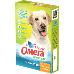 Омега-Нео + для собак Здоровые суставы (глюкозамин, коллаген, омега3) 90 таб для собак