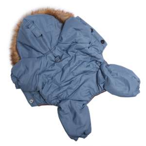 Комбинезон утепленный Winter унисекс рS спинка 25см с капюшоном синий LION