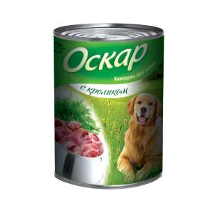 Оскар конс корм для собак Кролик 350г*20 для собак