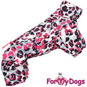Комбинезон утепленный для собак для девочек Лео р16 спинка 33см розовый Formydogs