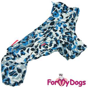 Комбинезон утепленный для собак для мальчиков Лео р14 спинка 30см синий Formydogs для собак
