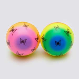 Игрушка для собак Мяч зефирный Бабочки 6,3см*2 Пижон