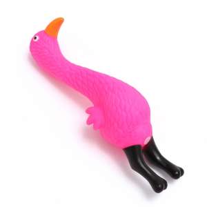 Игрушка для собак Фламинго пищащая 22,5см розовая Пижон