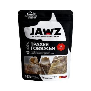 Джавз/JAWZ лакомства для собак Трахея говяжья пакет №12 р-р XL 60гр*30