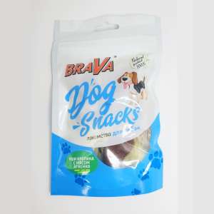 Брава/BraVa лакомства для собак 1ШТ Уши Кролика с мясом Ягненка