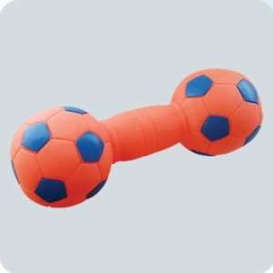 Игрушка для собак гантель футбольная 205мм Зооник для собак