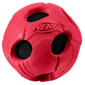 Игрушка для собак Мяч с отверстиями 5см в ассортименте Нёрф