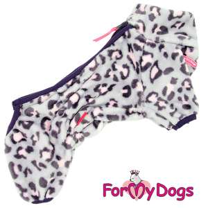 Комбинезон утепленный для собак р18 спинка 36см фиолетовый Лео  для девочки Formydogs для собак