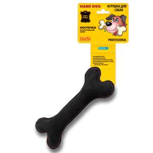 Игрушка для собак Кость натуральная кожа черная 20*10*3см еврослот PETTO для собак