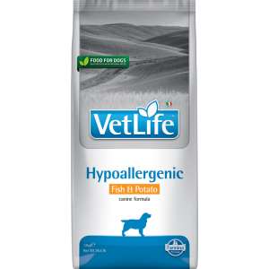 Фармина/Farmina Vet Life Dog Hypoallergenic корм для собак при пищевой аллергии Рыба с картоф 12кг для собак
